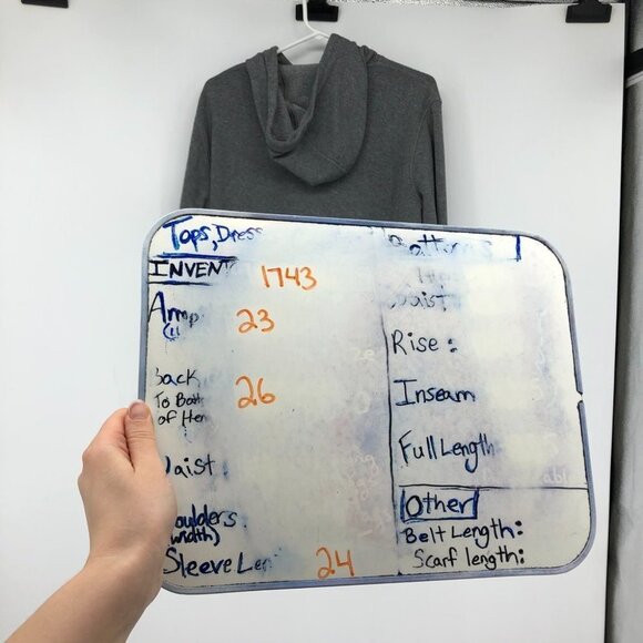 Kit and Ace men’s  pullover grey drawstring fleece hoodie with side zipper M/L - Picture 14 of 16